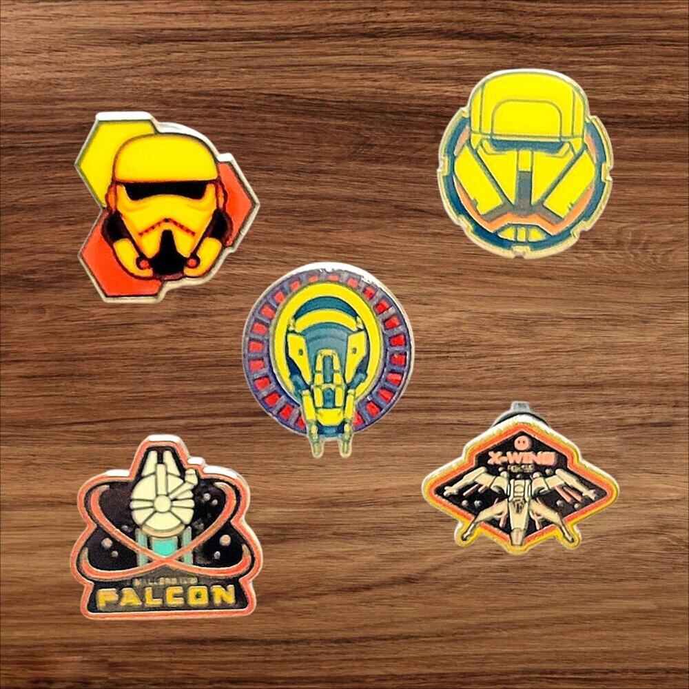 5 Star Wars Disney Parks Trading Pins, Plus 2 Bonus Pins